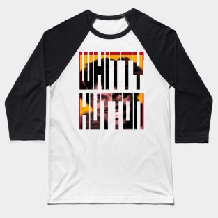 vintage text efect whitty hutton face Baseball T-Shirt